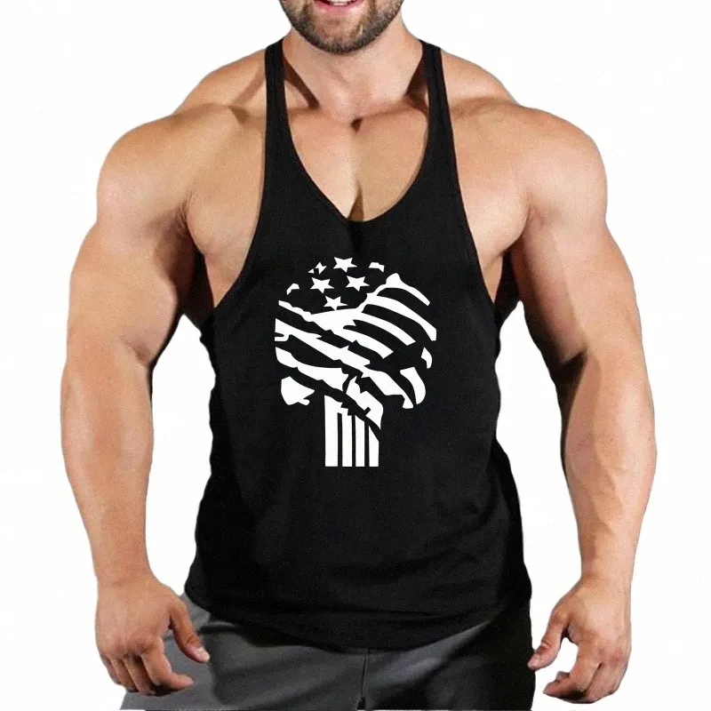 2021 Men Fitn Singlet Slevel Cott Cott Muscle Guys Brand Undershirt for Boy Vest Gyms Odzież kulturystyka