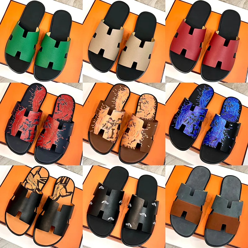 Designer Damesslippers Slides Platform Sandalen Heren Zomer Sliders Sandale Schoenen Klassiek merk Casual Vrouw Buitenslipper Strand Leer Topkwaliteit met doos