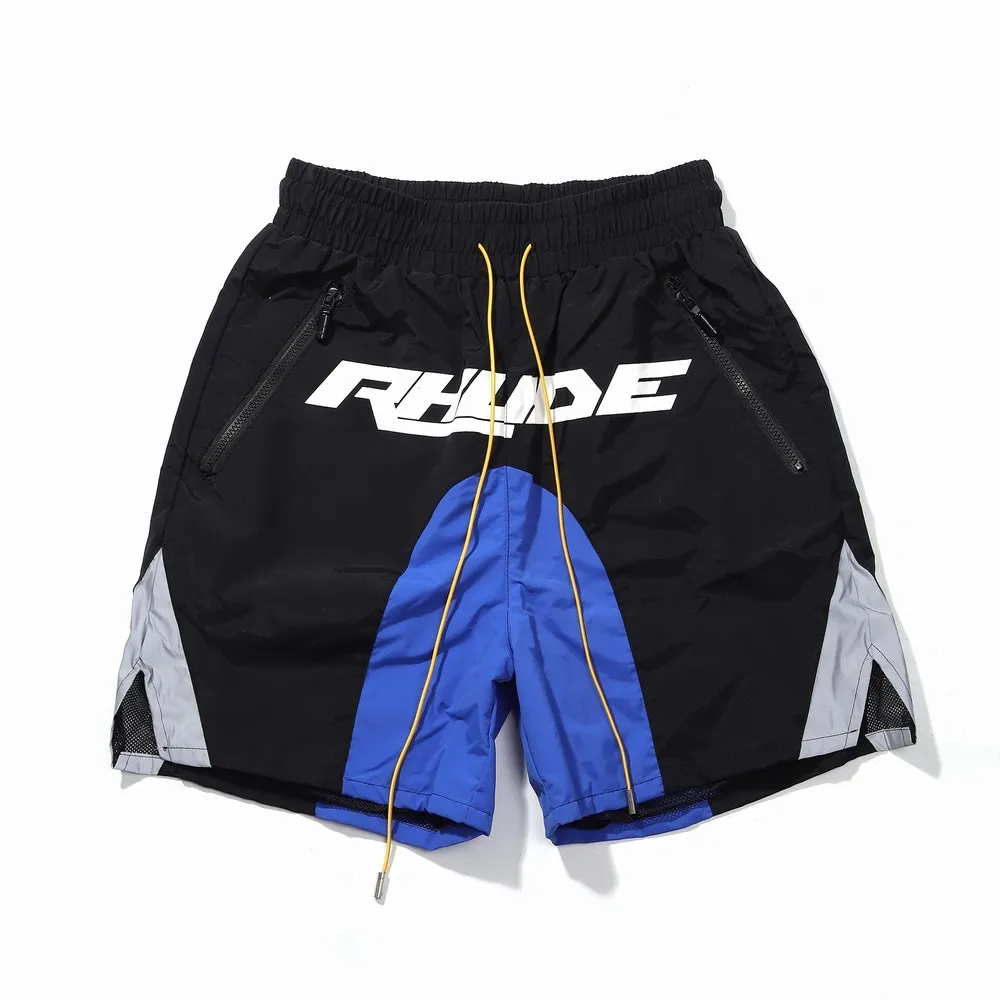 Shorts Mens Rhude Designer short men Summer Quick Drying Breathable Mesh Drawstring Beachwear Loose Sports Shorts For Men