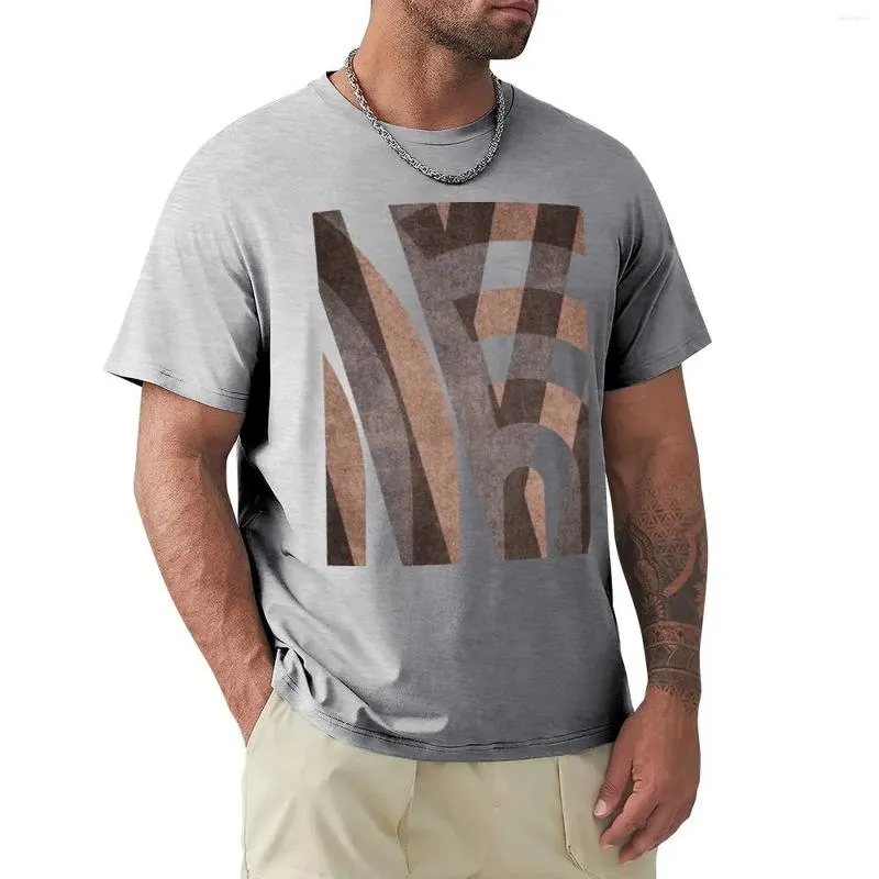 Polos pour hommes ALPHABET ABSTRAIT / T-shirts décoratifs M Tops personnalisés Concevez vos propres chemises d'entraînement personnalisées pour hommes