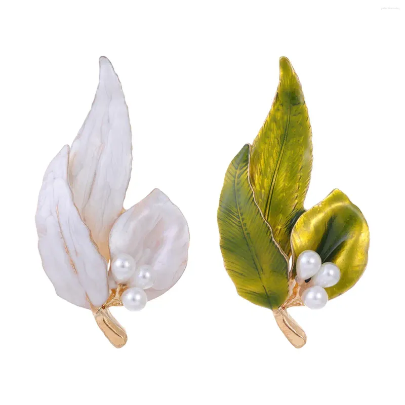 Broches feuille broche fête bal mariage broche décor Costume accessoires femmes Costume pour chemises smoking cravate écharpe manteau