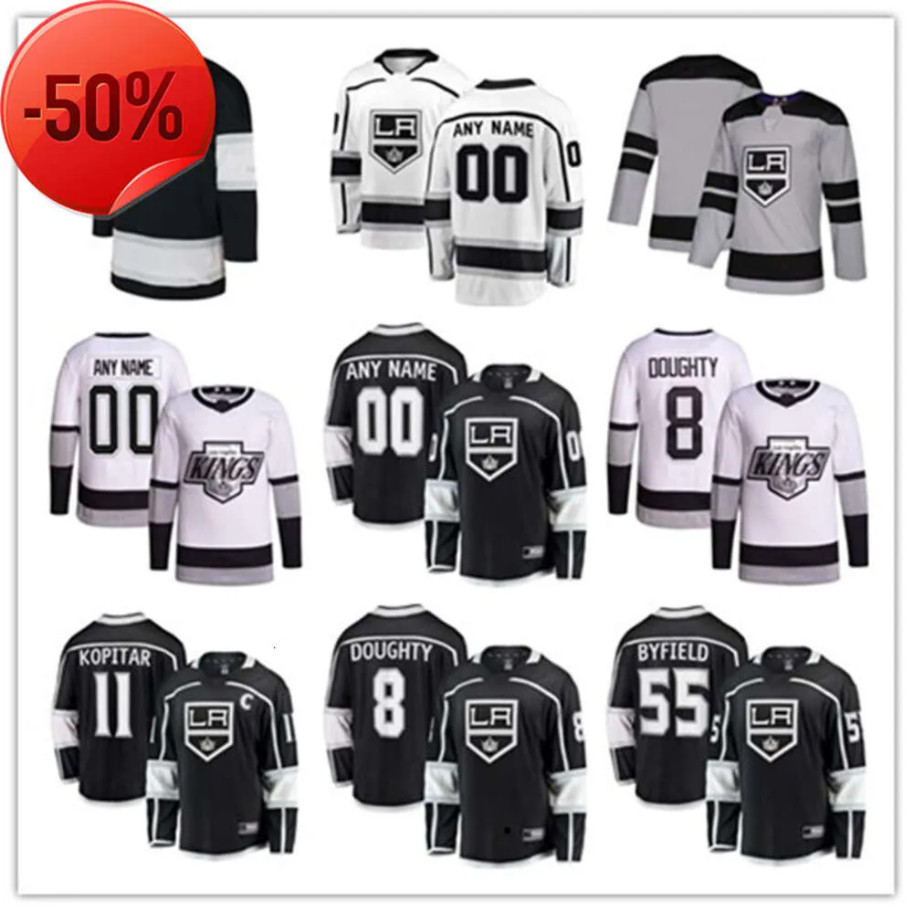 Хоккейные майки Los Angeles Custom Kings 80 Люк Пьер Дюбуа 46 Блейк Лизотт 24 Филипп Дано Владислав Гавриков Тобиас Бьернфот Виктор Арвидссон Феникс Копли