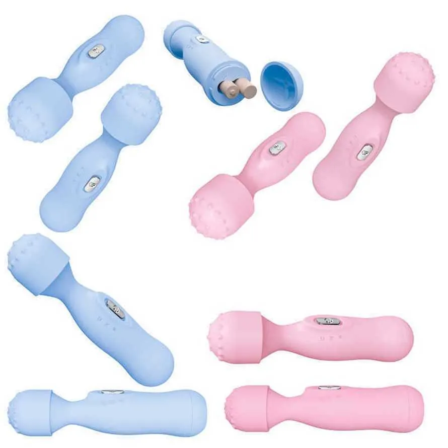 Sälj kvinnors laddningsbara mjölkflaska mini storlek vibrator 10 frekvensomvandling massage stick vuxna sexprodukter automat 231129