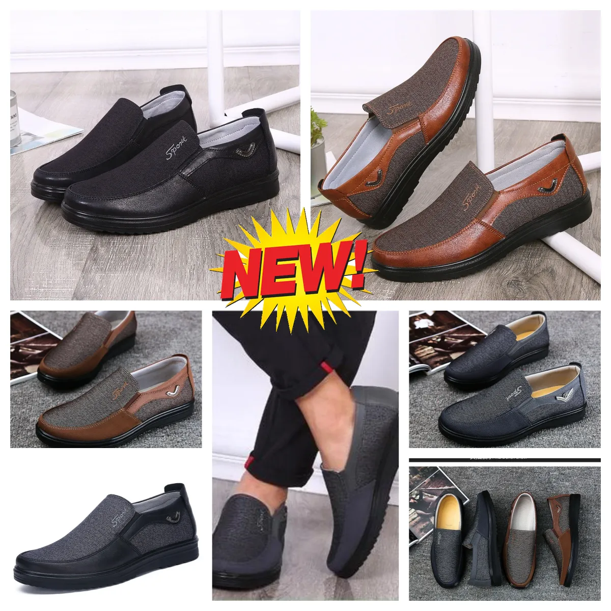 Sıradan Ayakkabı Gai Erkekler Siyah Kahverengi Ayakkabılar Toe Party Ziyafetler İş Takımları Erkekler Tasarımcılar Minimalist Nefes Alabilir Ayakkabı Boyutu EUR 38-50