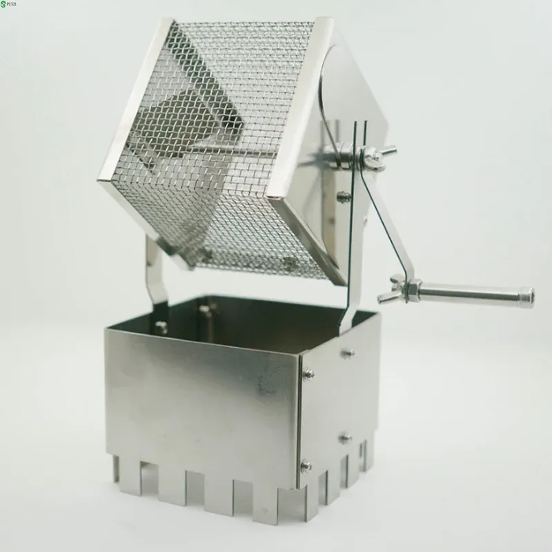 Machine de torréfaction de café d'outils Machine de torréfaction de grain de café à manivelle d'acier inoxydable