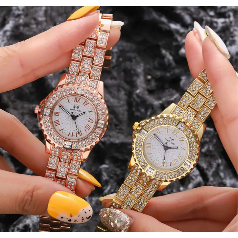 Orologio da uomo di lusso di alta qualità Donne B-S Fashion Womens Full Diamond Star 2LGV