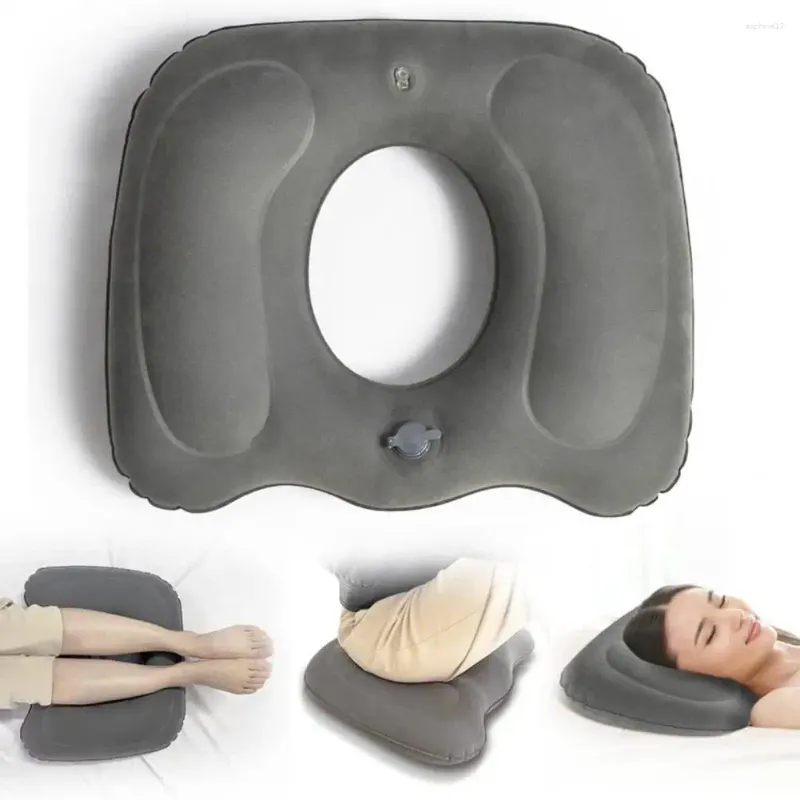 Travesseiro hemorróidas para home office anti-decúbito flocado nádegas suporte pilhas alívio assento confortável mais