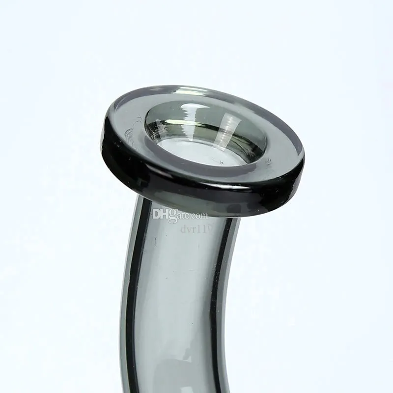 Accessori pipa ad acqua tabacco da fumo in vetro borosilicato ad alto stile personalizzabile Gorgogliatore a cono grigio