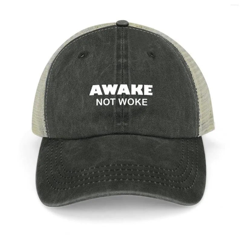 Ball Caps Awake Not Woke Cowboy Hat Military Tactical Cap Luksus Man Brand Hood Sun Hats for Women Men's