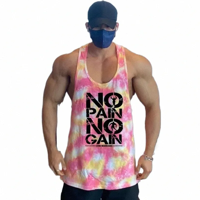 Muscle Guys Summer Camoue Mesh Quick Dry Musculação Stringer Tank Top Mens Fitn Sleevel Camisas Y Back Gym Roupas E7H3 #