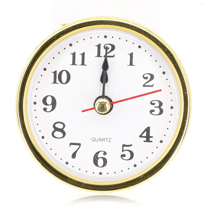 Wall Clocks 1PC Quartz Clock Insert Gold Trim Arabic Numeral Movement 65mm 80mm 90mm 105mm 110mm Round DIY Accessories