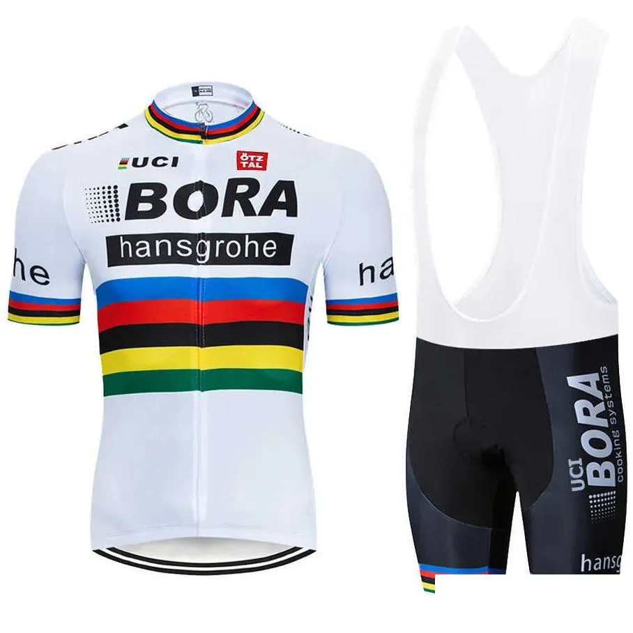 Cycling Jersey Sets Suit Costume Bike Man Uci Bora Bicycles Shorts Clothes Summer 2023 Mtb Sports Clothing Bib Uniforms Mens Tea Dro Otyfi