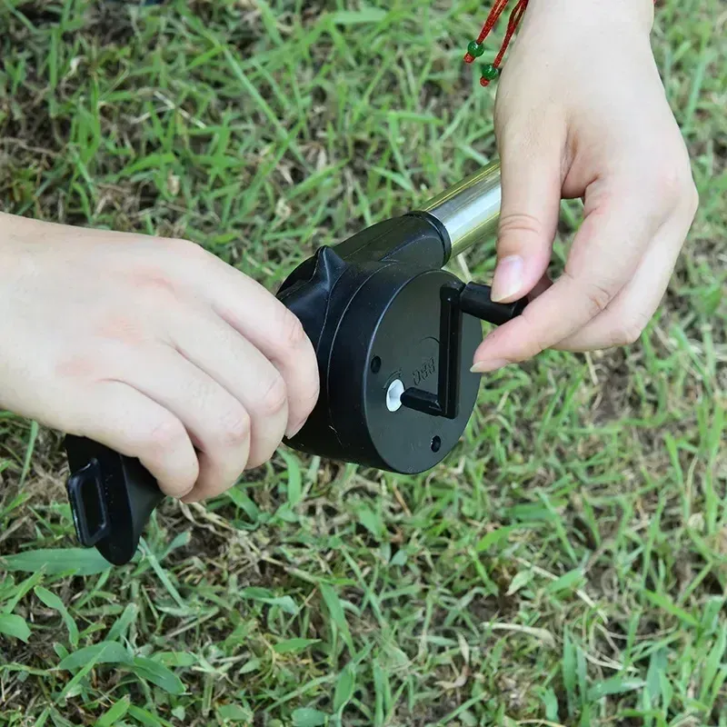 Flowers BBQ Taşınabilir Izgara Hava Açık El Blower Ateş Kamp Aksesuarları Fan Mini Körük Araçları Piknik Barbekü Eldizlik