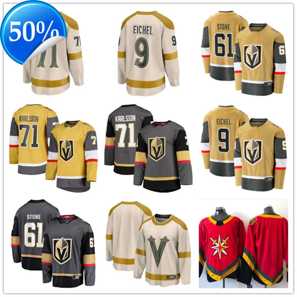 Хоккейные майки Vegas Custom Golden Knights Джонатан Маршессо Джек Эйхель Алекс Пьетранджело Уильям Карлссон Марк Стоун Алек Мартинес Энтони Манта Адин Хилл