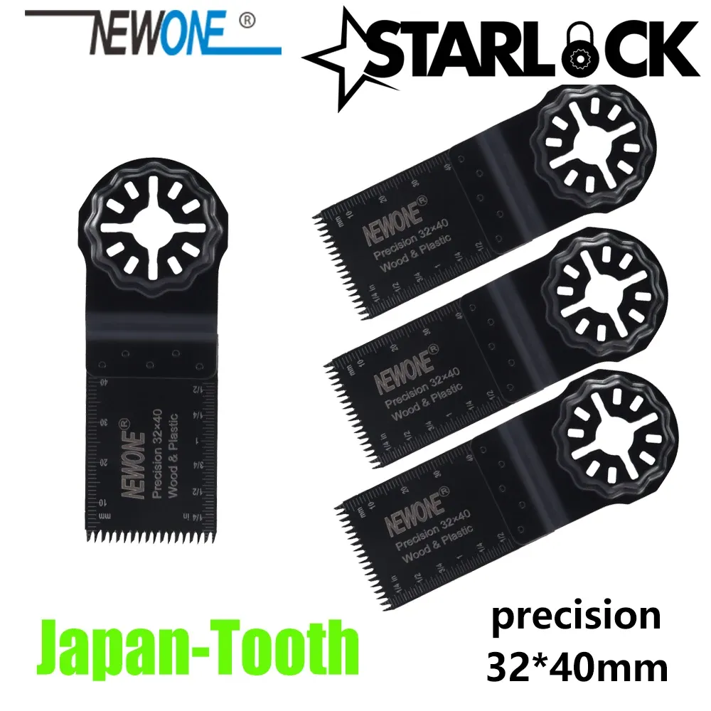 Zaagbladen NEWONE Starlock 32*40mm lames de scie japonaise de précision pour outils oscillants électriques multitool pour la coupe du bois/plastique