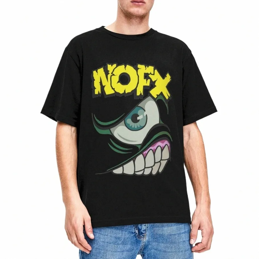 umorismo NOFX 1994 T-shirt Uomo Donna Girocollo Cott Punk Rock Band Manica corta Tee Shirt Idea regalo Tops 93Qo #