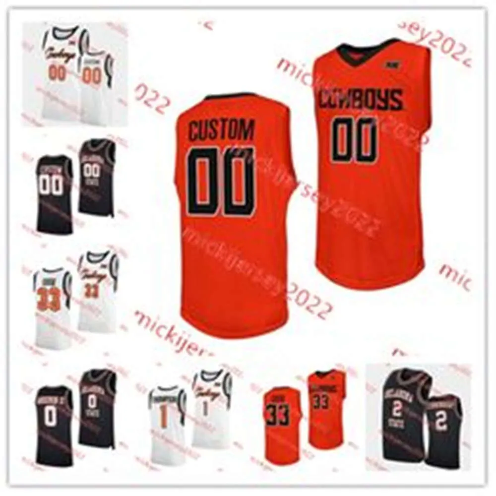 Oklahoma State Cowboys Basketball Jersey Mike Marsh 21 Justin McBride 12 Javon Small 14 Jamyron Keller 51 John-Michael Wright OSU Jerseys Custom Stitched