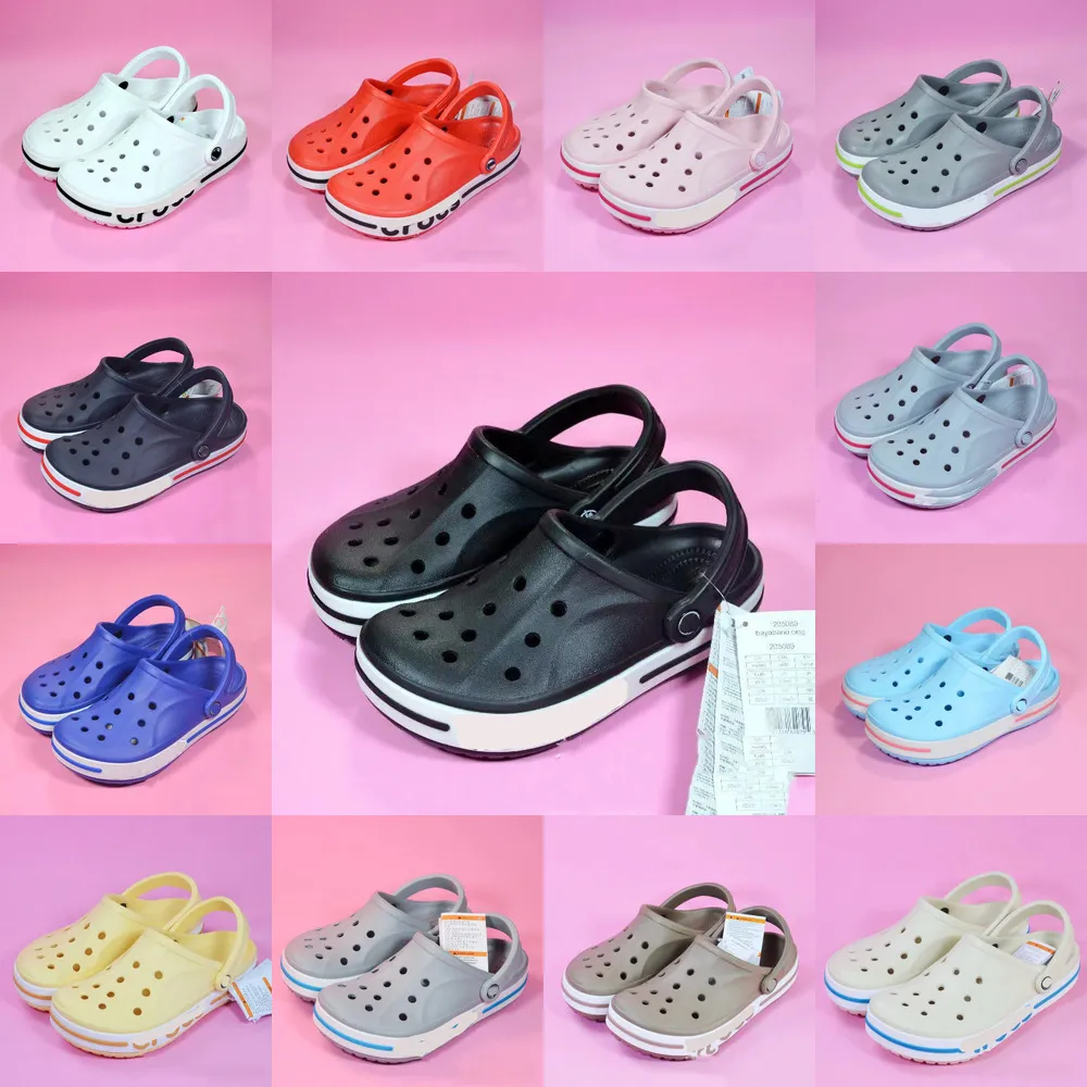 Designer Crocodile Summer Kinderschoenen Baby Kinderen TPR Fashion Outdoor Recreatie Zwart Wit Gray Nursing Hospital Slippers Sandalen