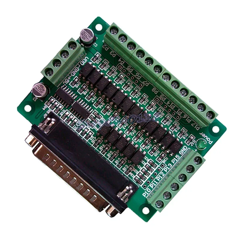 Isolamento fotoelétrico da placa de interface de porta paralela CNC do controlador (suporte KCAM4, EMC2/linuxcnc)