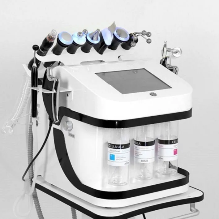 New Trend 10 in 1 Multifunction Hydrogen Facial Oxygen Machine Small Bubble Skin Treatment Face Lift Water Peel Beauty Salon Use