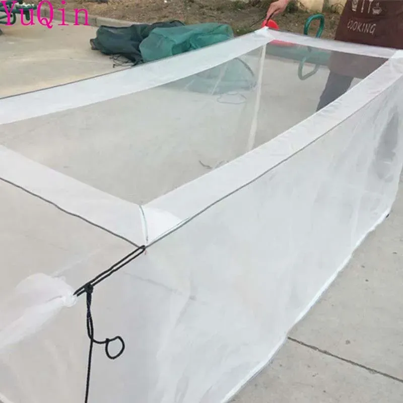 Tanks 100mesh Antiescape Fish Culture Breeding Net Cage Fry Fish Krill Cage Aquaculture Nets Terrariums Fishfarming Nylon Net Cage