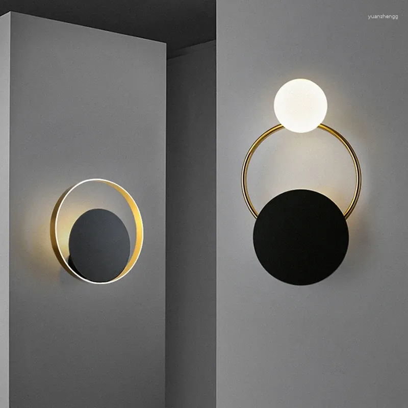 Настенные светильники, скандинавские светодиодные лампы, наклейки для домашнего декора, дизайн для туалетного столика, прикроватное бра, зеркало для ванной комнаты, внутреннее освещение
