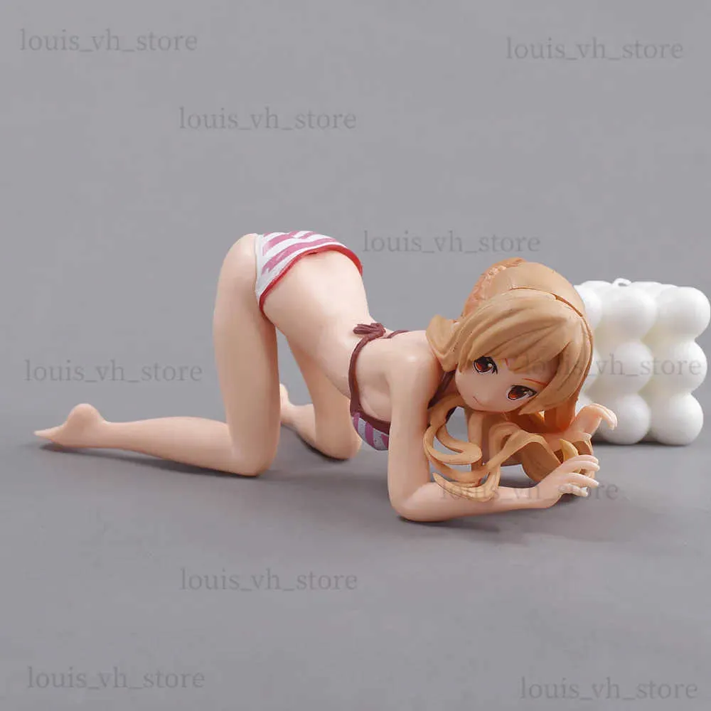 Actie Speelfiguren 10 cm Janpanese Anime Sword Art Online Yuuki Asuna Badpak Figuur Sexy Meisje PVC Actiefiguren Mobiele telefoon houder Model Speelgoed T240325