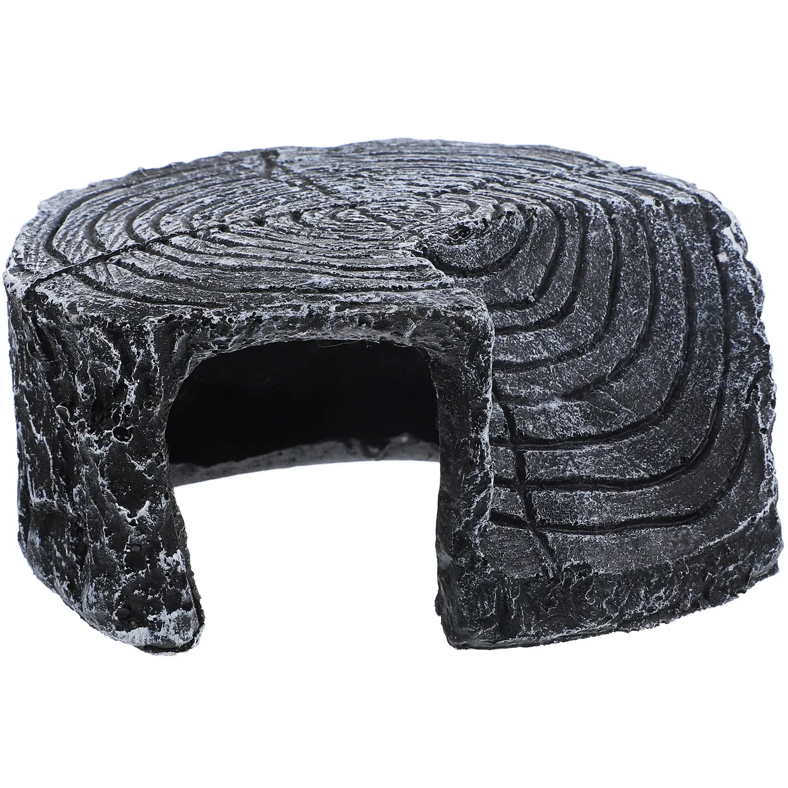 Dekor Balık Dekorasyonları Tank Kaplumbağı Hideout Evi Sürüngen Gecko 12.5x11x6cm Rampa Malzemeleri Leopar Reçine Kaplumbağa Dock Mağarası