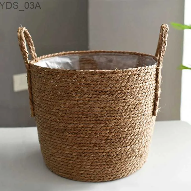 Planters Pots Planter Basket Flower Pot Home Garden Decor Laundry Bucket Dirty Clothes Storage Baskets Toy Holders 240325