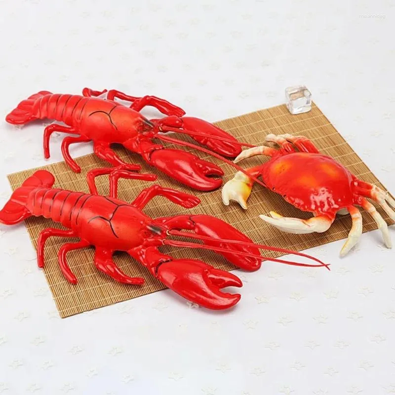 Dekorativa blommor Multipurposes Crawfish Model Artificial Lobster Fantastisk för marknadsskärmar och Kid Play Present Private Event Decors