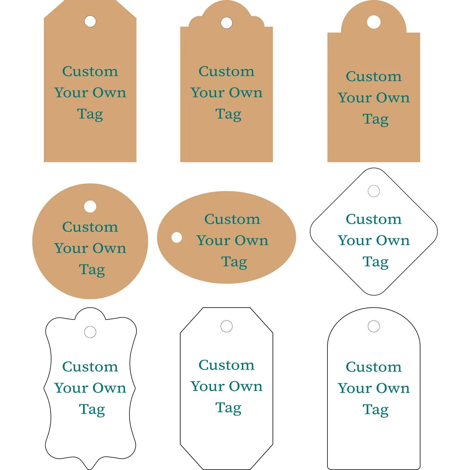 Acessórios Tags de presente personalizadas, etiquetas de presente de Natal, etiqueta manuscrita do casamento de Kraft com caligrafia personalizada Tags de presente