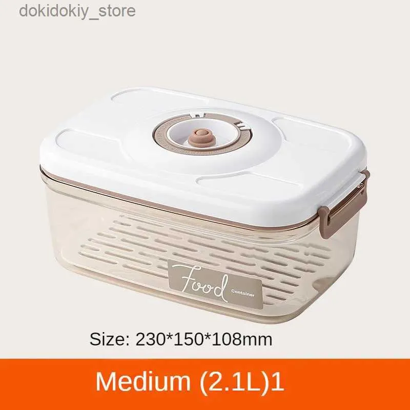 High Capacity Food Storage Box With Drainage Network And Vacuum