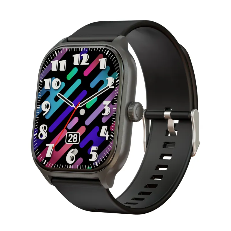 X8 Smart Watch 2,01 tum HD Touch Screen Bluetooth Musik Ring DIY Watch Face Wristwatches Heart Fitness Tracker Smartwatch för Android iOS -telefon