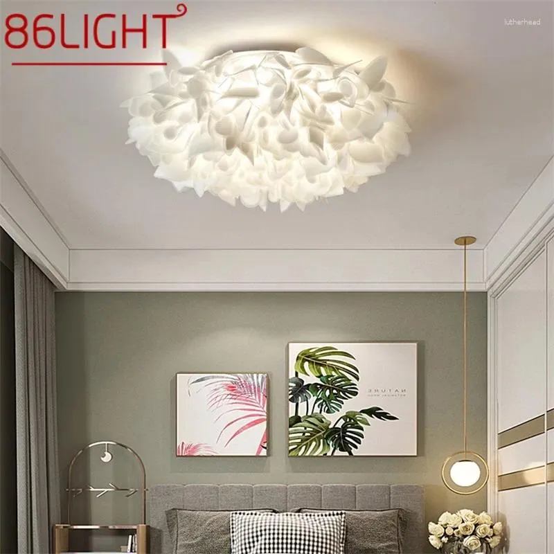 Lampki sufitowe 86 światło nordyckie lampa przyciemniona nowoczesne LED kreatywne romantyczne dekoracyjne urządzenia do sypialni jadalni