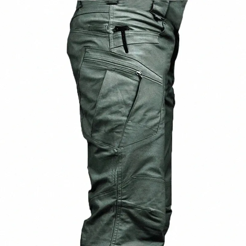 Тактические брюки-карго мужские уличные водонепроницаемые брюки SWAT Combat Military камуфляжные брюки повседневные брюки с несколькими карманами мужские рабочие бегуны n7qR #