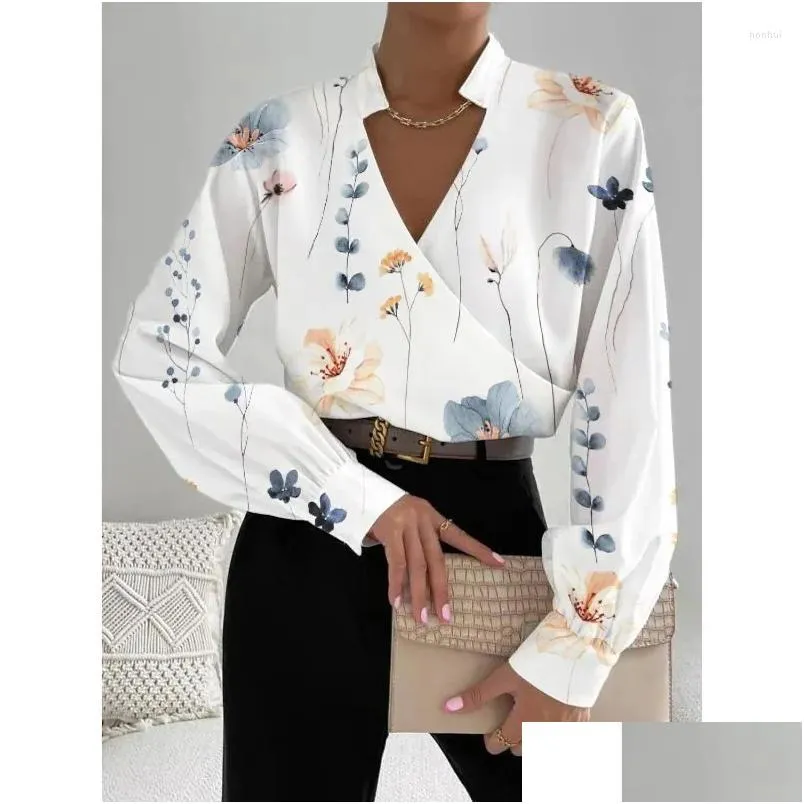 Женские блузкие рубашки Элегантная шифоновая рубашка для женщин y2k ins ins Одежда