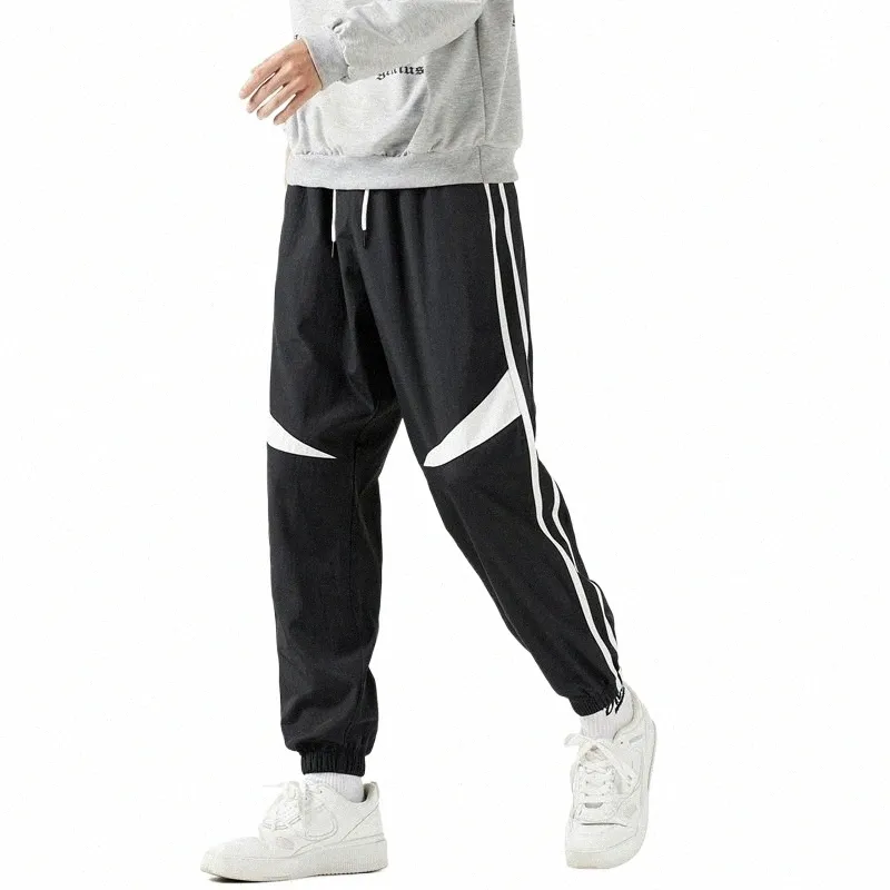 Carga masculina harem calças 2024 preto hip hop casual masculino joggers calças fi casual streetwear calças roupas masculinas b09u #