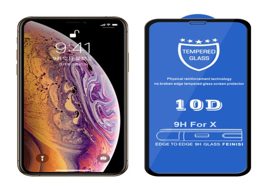 Полнопокровное стекло на IPhone XS MAX Защитная пленка для экрана Закаленное стекло для IPhone XR X 3D Защитное стекло с изогнутыми краями 4864959
