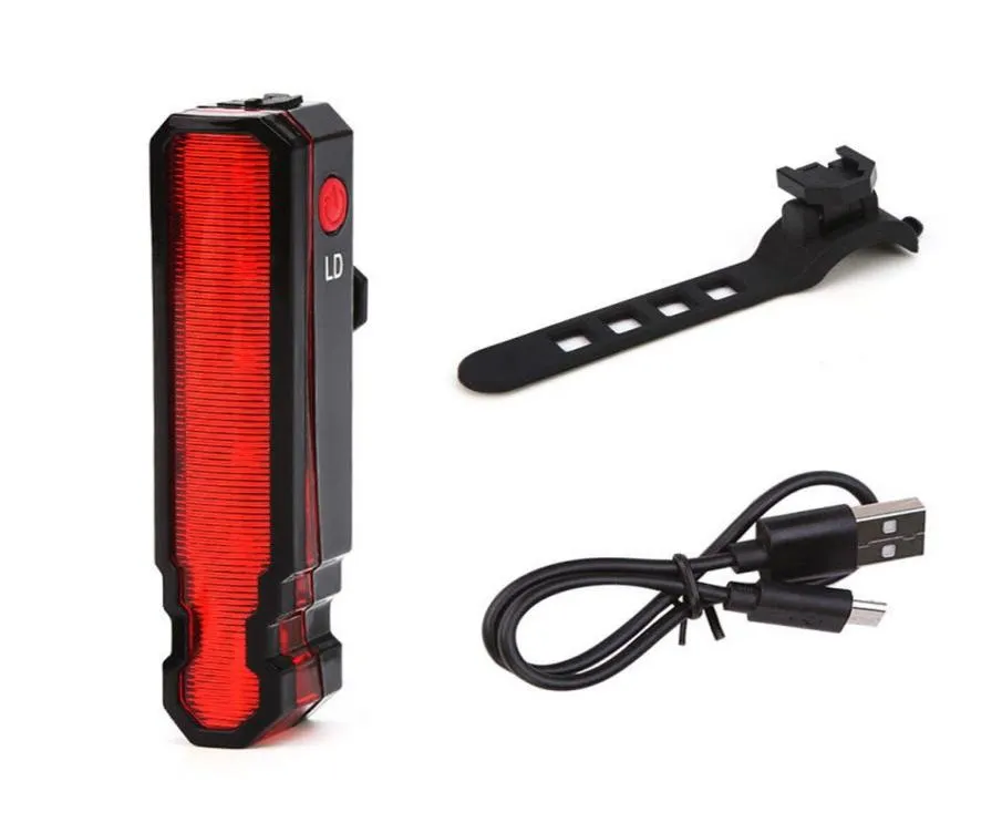 USB ładowalne przednie tylne rowerowe rower Lekkie LASER LED Rower Rower Rower Cylging Hełm Lampa Montowanie Rowerowe Akcesoria H3EX9149323