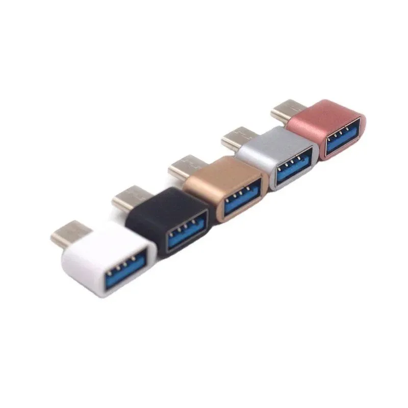 Ny USB 3.0 Type-C OTG-kabeladapter Typ C USB-C OTG-omvandlare för Xiaomi Mi5 Mi6 Huawei Samsung Mouse Keyboard USB Disk Flash