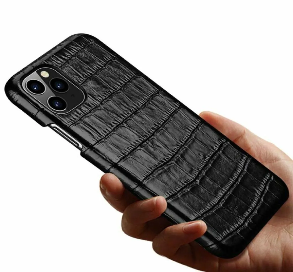 for iPhone 11 11 Pro Max XS XR X 3D Genuine Leather Crocodile Case Alligator Retro Cover7967578