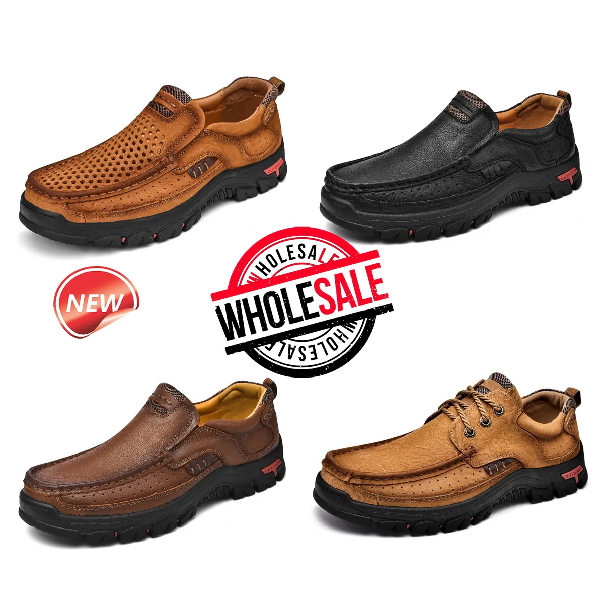 Nouvelle mode vente de chaussures pour hommes en cuir GAI chaussures décontractées mocassins d'affaires légers concepteur d'escalade hommes ne puent pas les pieds luxe surdimensionné 38-51