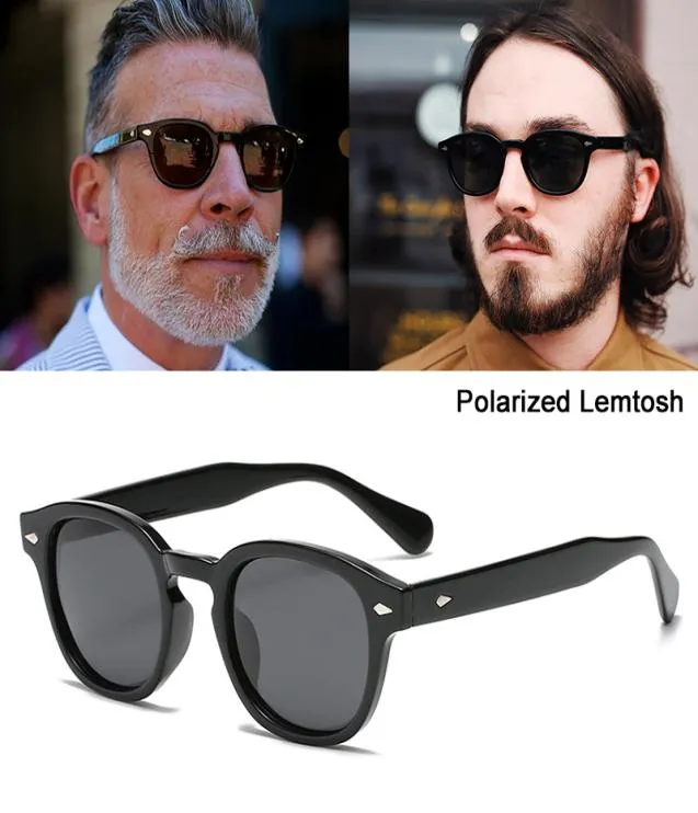 Fashion Cool Johnny Depp Lemtosh Style Polarized Sunglasses Vintage Round Anti Blue Eyewear Brand Design Glasses Frames9670251
