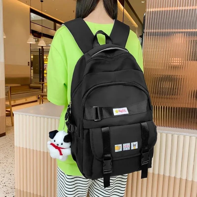 Backpack Schoolbag Style INS Style High School Gimnuse Studenci Nisza Moda Prosta duża pojemność kobiet