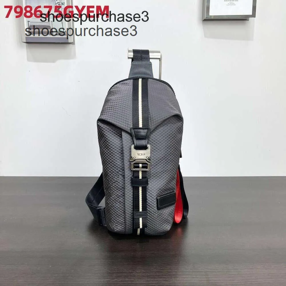 Bolsa 2024TUUMIIs Sacos de Peito Iniciais Saco de Esporte TUUMIIs Sacos Mochila Designer Série Mochilas Viagem 798675 Trendy Mens Crossbody VL6X