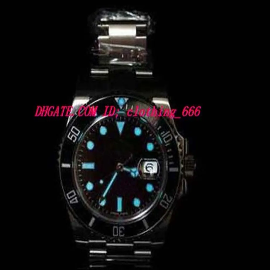 Luxury Wristwatch 116610 Ceramic Bezel Stainless Steel Bracelet Glidelock Clasp Automatic Men Watch Men's Watchs Top Quality2424