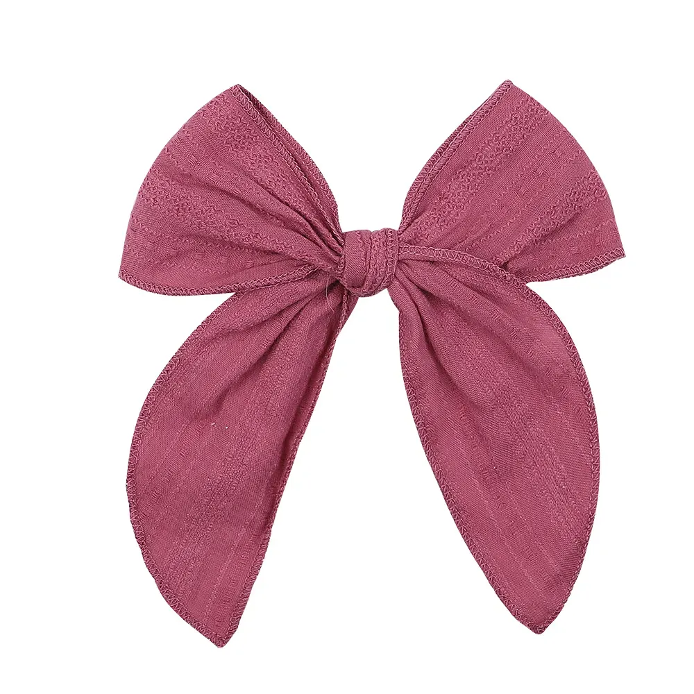 Big Hair BowsTies With Clips Ribbon Hair Clips For Girls Bowknot Hairpins Trendy Kids Hair Accessories Gifts