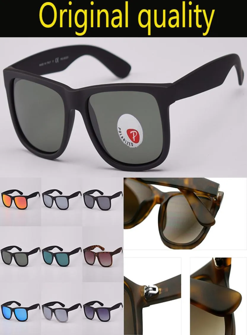 Tutta la vera montatura in nylon di alta qualità 4165 occhiali da sole di marca justin style designer gafas per uomo donna polarizzata a specchio UV400 grad4652011