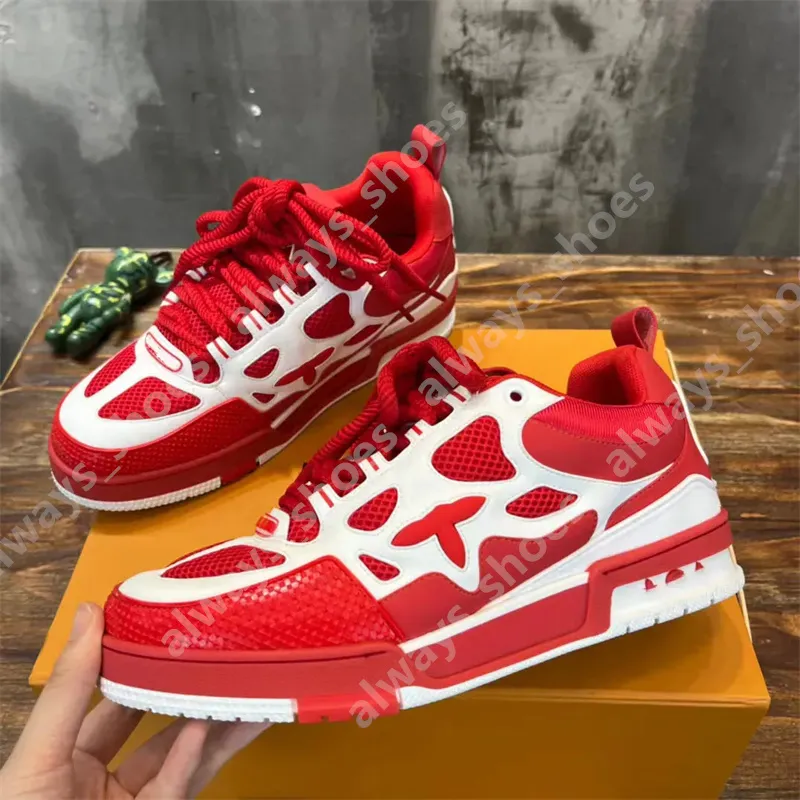 2024 Fashion Classic Luxury Mens Women Nasual Shoes Lovers White Trainer Sneakers Printing Low-Top-Top Green Red White White Running 36-45 A36