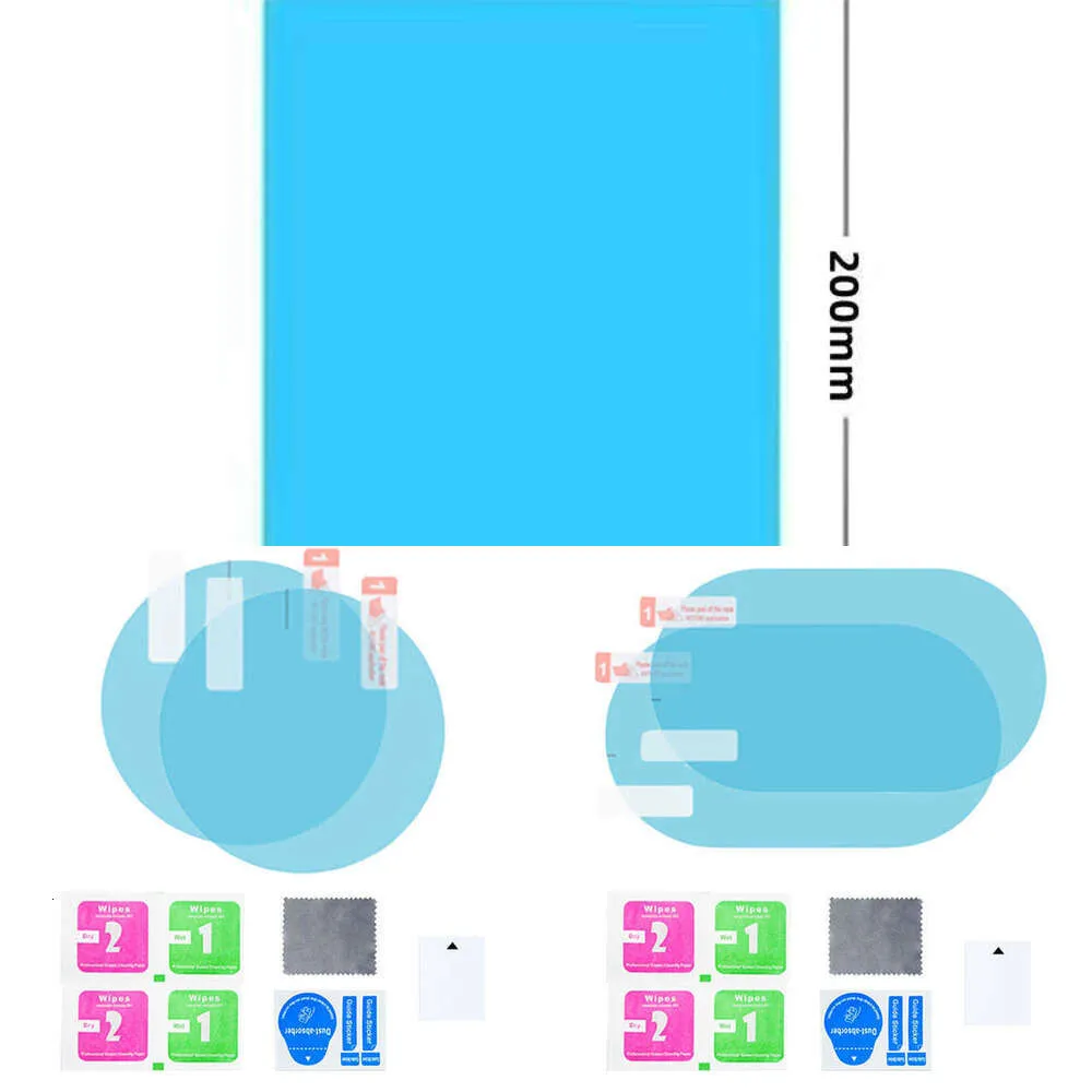 2 pezzi pellicola antipioggia per auto adesivo per auto antiappannamento specchietto retrovisore per auto pellicola trasparente adesivo trasparente impermeabile a prova di pioggia